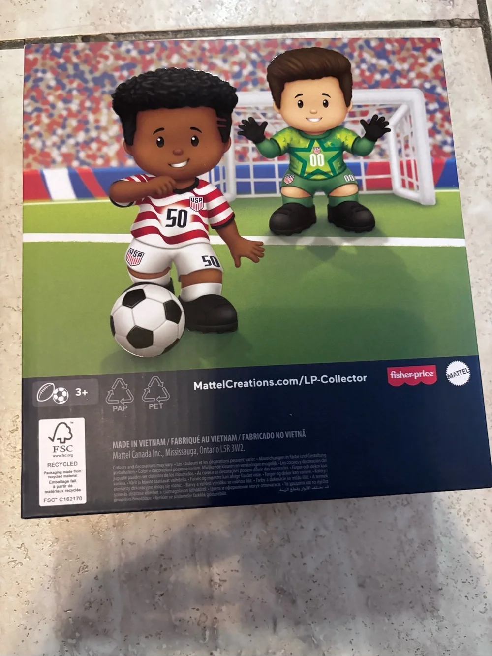 Little People Collector USA Soccer Duo Figures - Red & Green